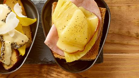 Toast Hawaii aus dem Raclette-Grill