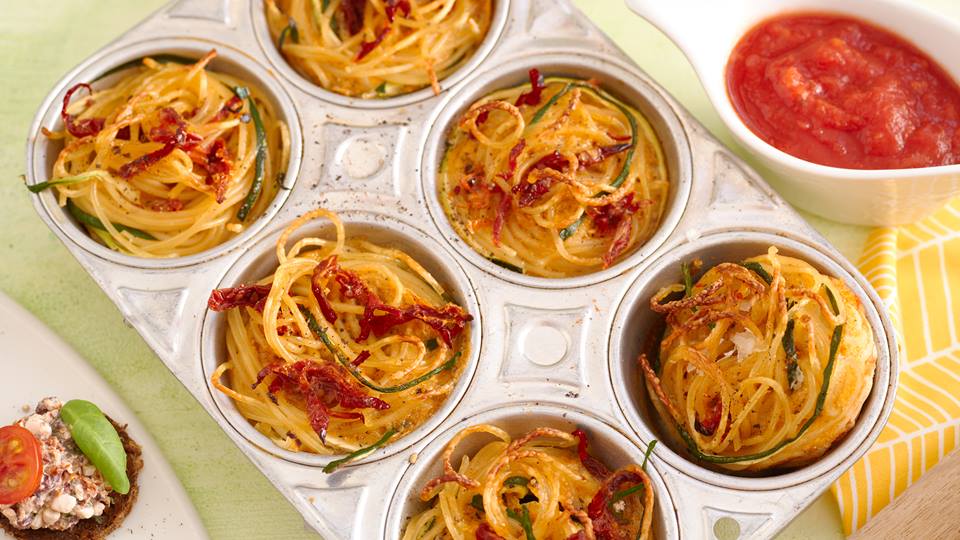 Mediterrane Spaghetti-Nester