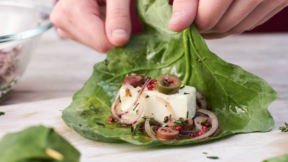 Mediterrane Feta-Oliven-Päckchen