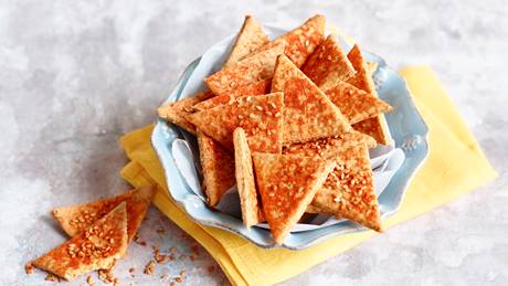 Kichererbsen-Sesam-Cracker