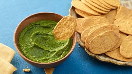 Spinat-Aprikosen-Hummus