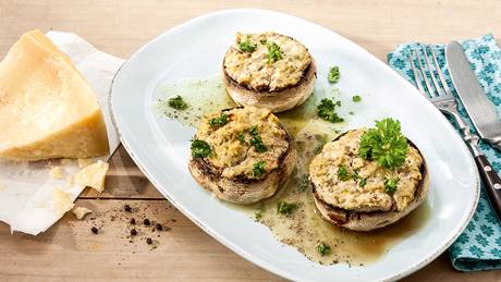 Gefüllte Champignons