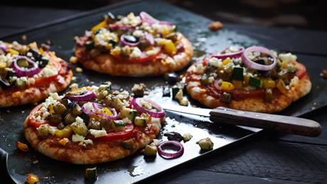 Kreative Pita-Pizza