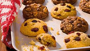 Orangen-Cranberry-Cookies