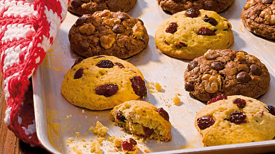 Orangen-Cranberry-Cookies