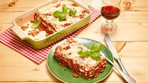 Lasagne mit Linsen-Bolognese