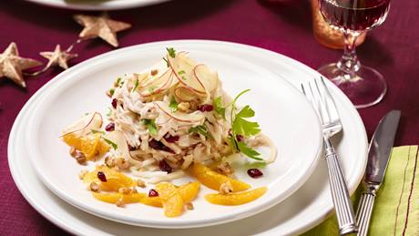 Weihnachtlicher Waldorfsalat
