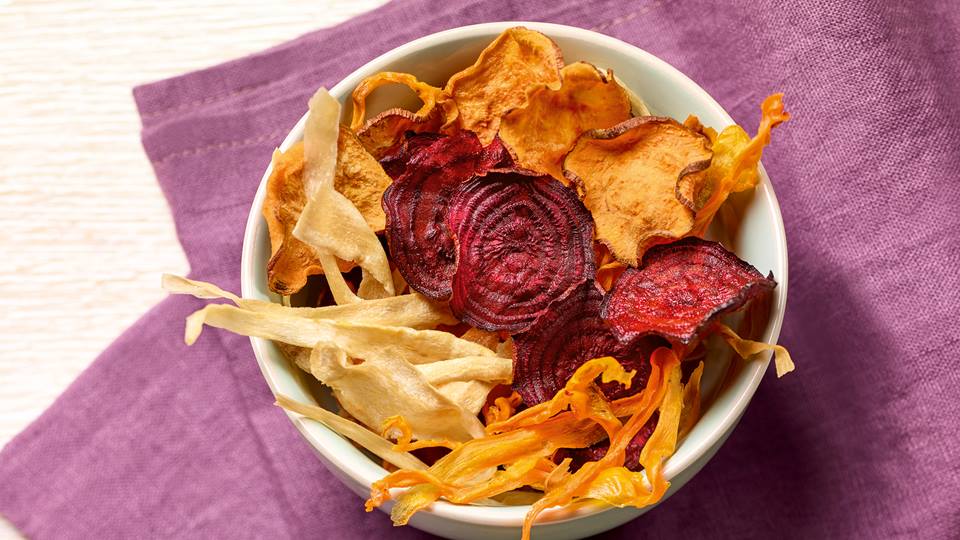 Bunte Gemüse-Chips