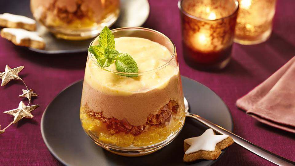 Lebkuchencreme mit Orange Curd