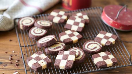 Schwarz-Weiß-Gebäck