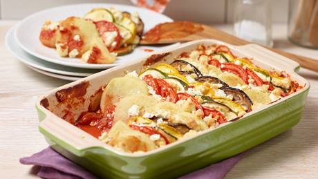 Knödel-Gemüselasagne