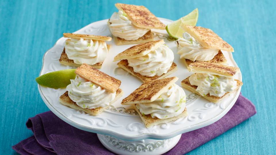 Knuspertörtchen mit Limettenquark