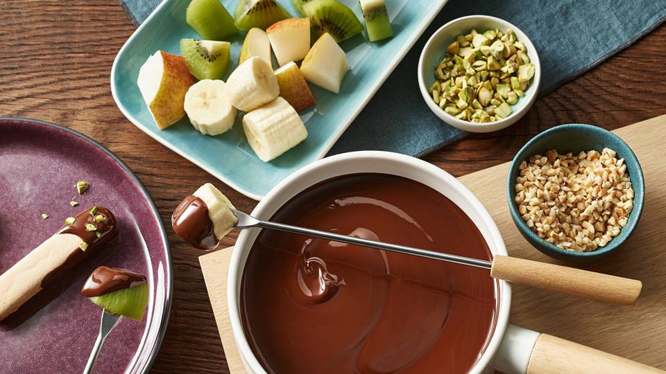 Veganes Schokofondue mit Haselnuss
