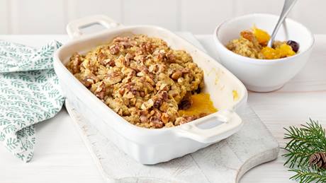 Orangen-Cranberry-Crumble
