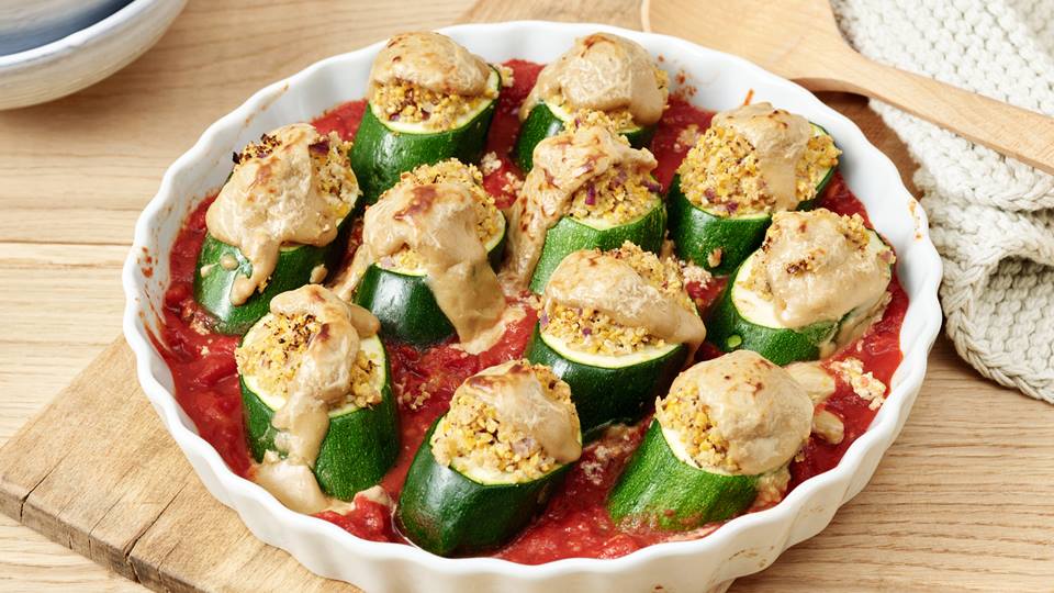 Überbackene Bulgur-Zucchini-Ringe