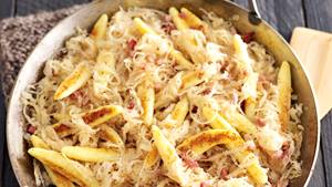 Schupfnudeln mit Sauerkraut
