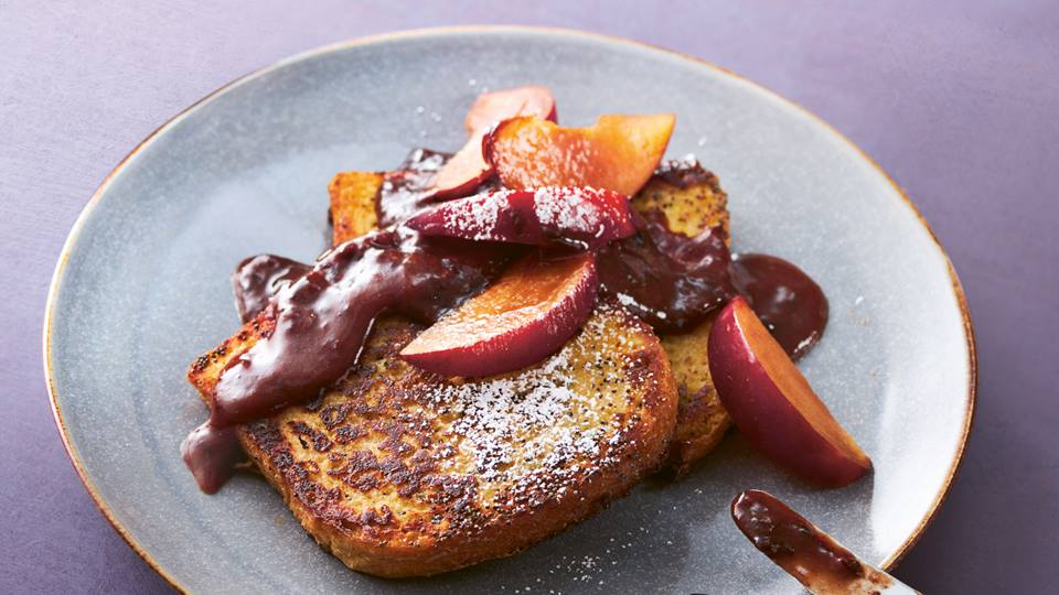 "Reiche Ritter" – French Toast mit Mohn und Pflaumenmus