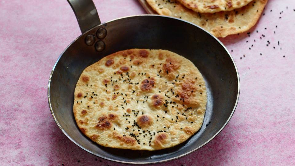 Pfannen-Dinkelfladenbrot arabisch gewürzt