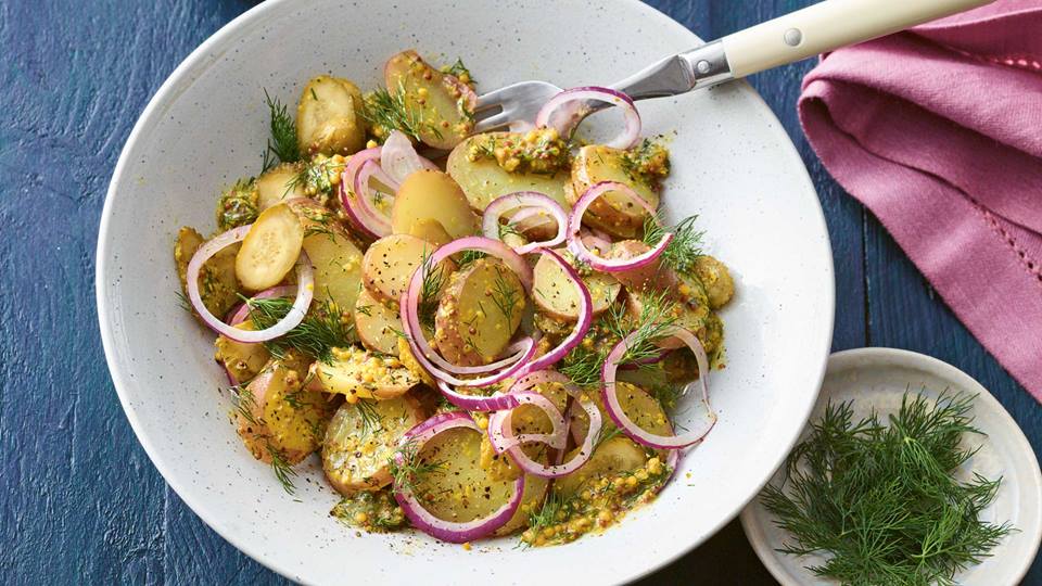 Bunter Kartoffelsalat französischer Art