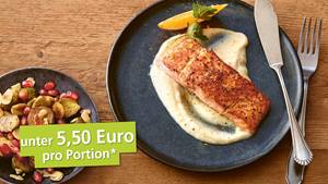 Zimtlachs mit Topinambur-Püree