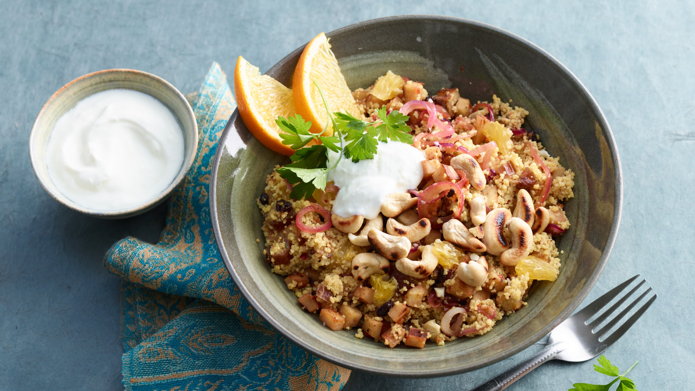 Orientalischer Kichererbsen-Couscous mit Pastinake und Orange Rezept ...