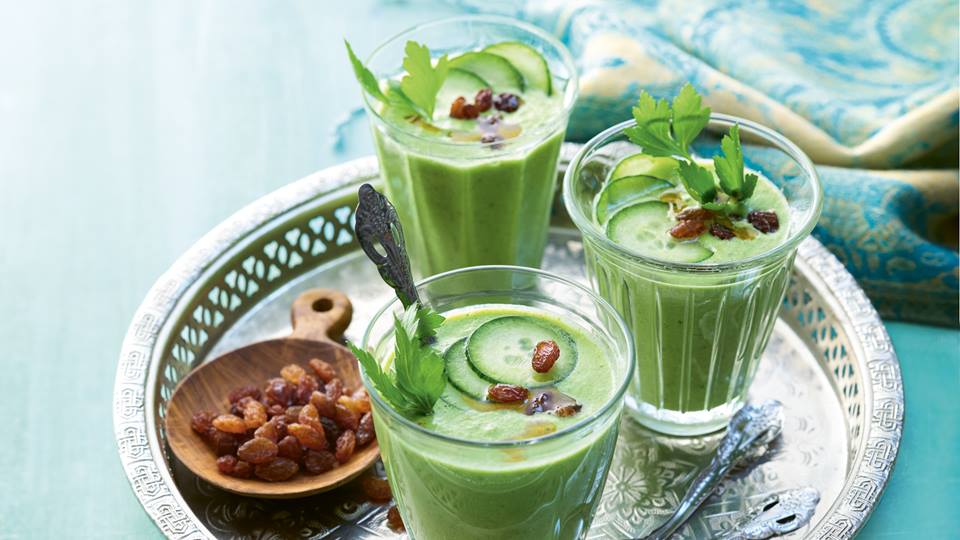 Ayran-Gurken-Suppe mit Sultaninen