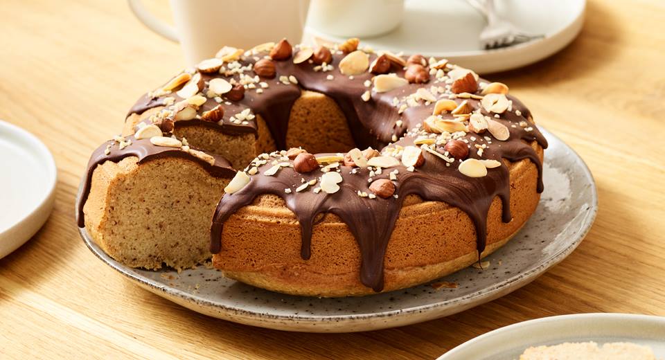 Rührkuchen mit Schokoglasur