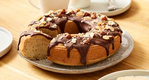 Rührkuchen mit Schokoglasur