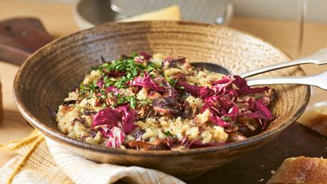 Radicchio-Risotto mit Thymian