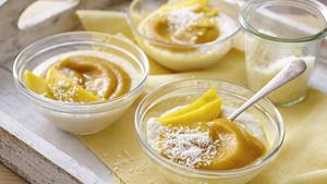Kokos-Reis-Brei mit Mango