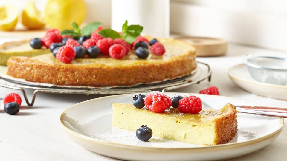 Veganer Käsekuchen ohne Boden