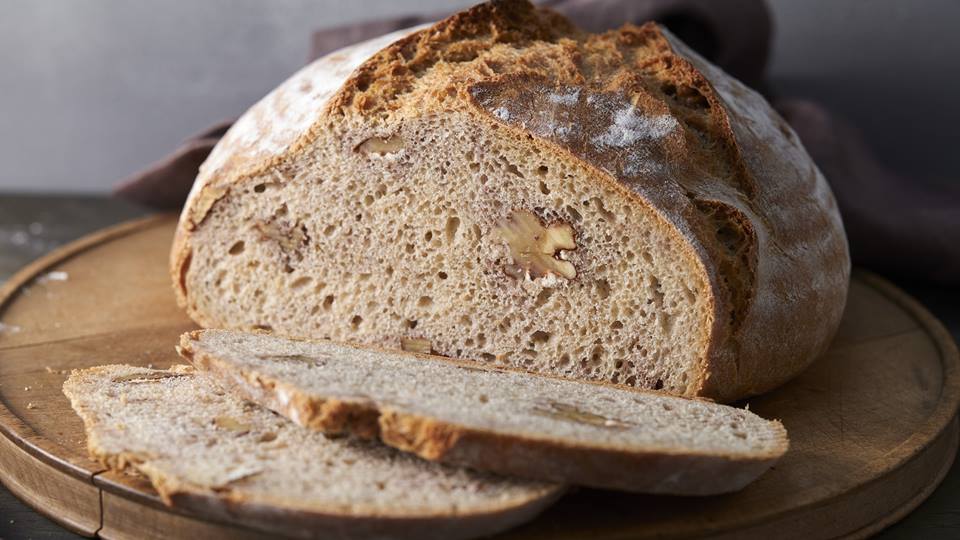 Walnuss-Dinkelbrot ohne Kneten