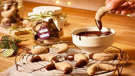 Glutenfreie Schoko-Nougat-Kipferl