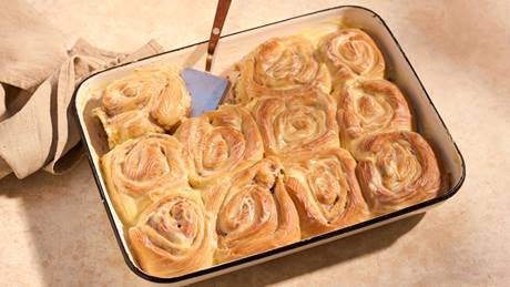 Apfel-Zimt-Schnecken aus Dinkelmehl