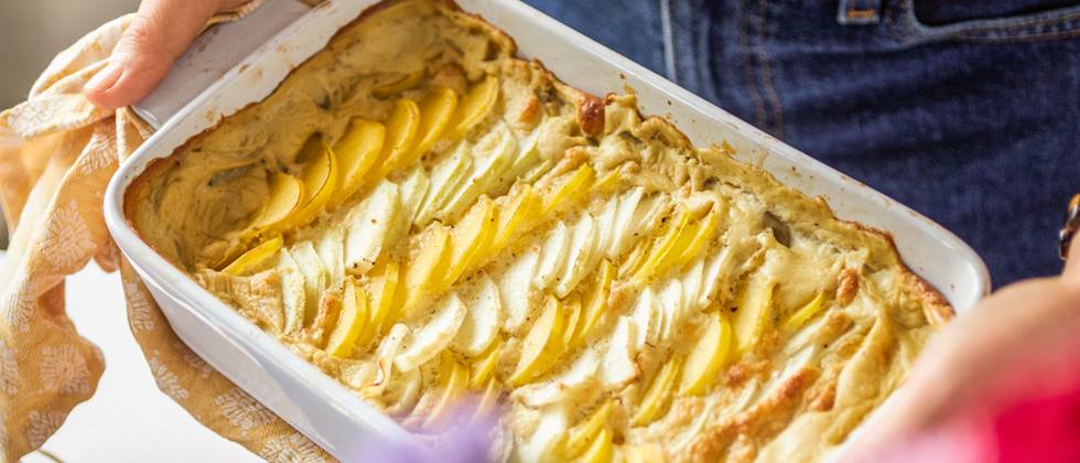 Alnatura Rezept: Kartoffel-Kohlrabi-Gratin