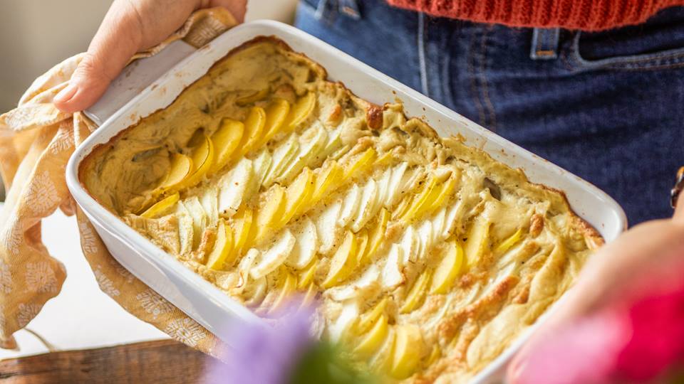 Kartoffelgratin mit Kohlrabi