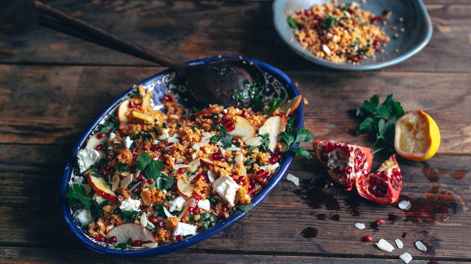 Bulgursalat mit Kräutern und Feta