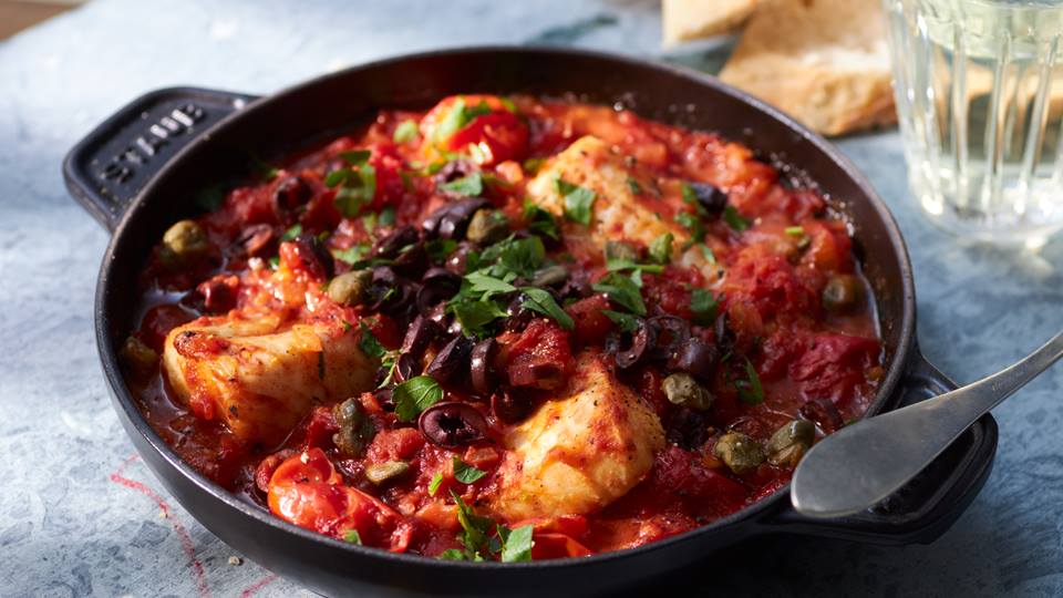 Kabeljau in Tomatensauce