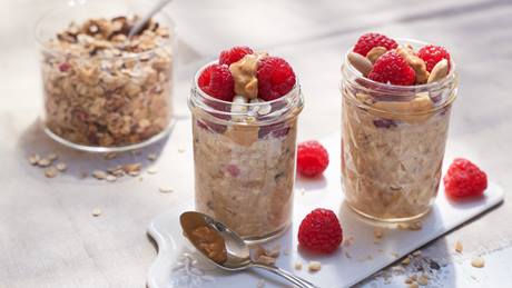 Overnight Oats mit Beeren