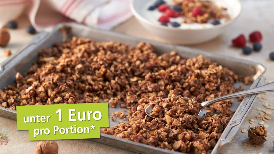 Natursüßes Apfel-Zimt-Granola