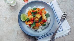 Scharfes Fischcurry