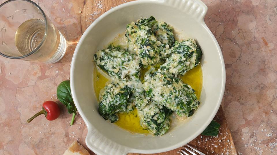 Spinat-Gnocchi mit Parmesan