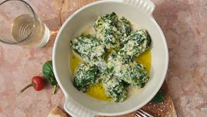 Spinat-Gnocchi mit Parmesan