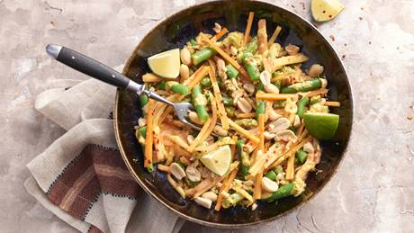 Lauwarmer Papaya-Salat