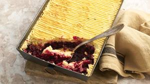Veganer Shepherd`s Pie mit Roter Bete