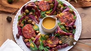 Wintersalat-Adventskranz