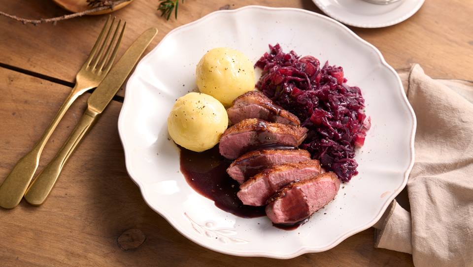 Entenbrust mit klassischer Rotwein-Sauce