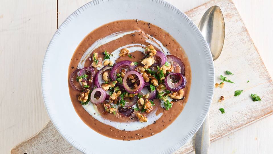 Rotkohl-Apfel-Suppe