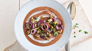 Rotkohl-Apfel-Suppe