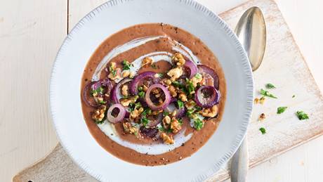 Rotkohl-Apfel-Suppe